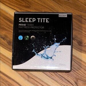 Malouf Sleep Tite Prime Terry Mattress Protector - White